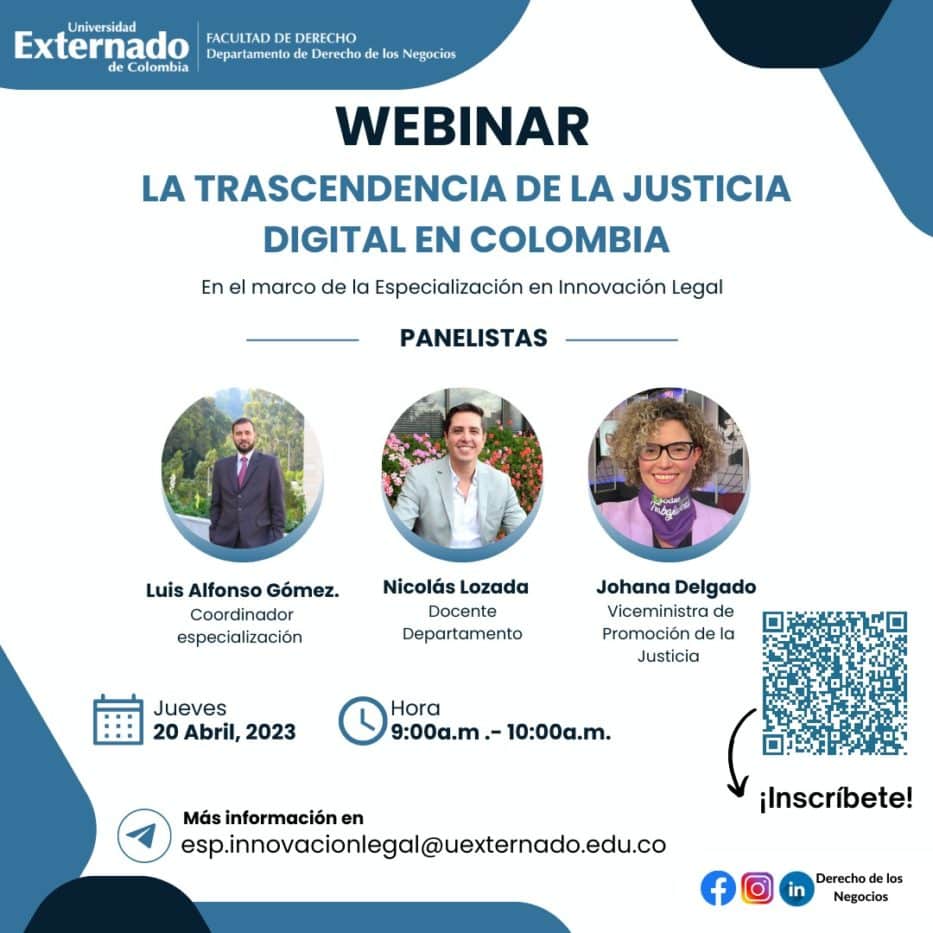 Webinar La Trascendencia De La Justicia Digital En Colombia En El